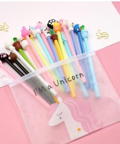 Túi 20 cây bút bi gel hoạt hình cute